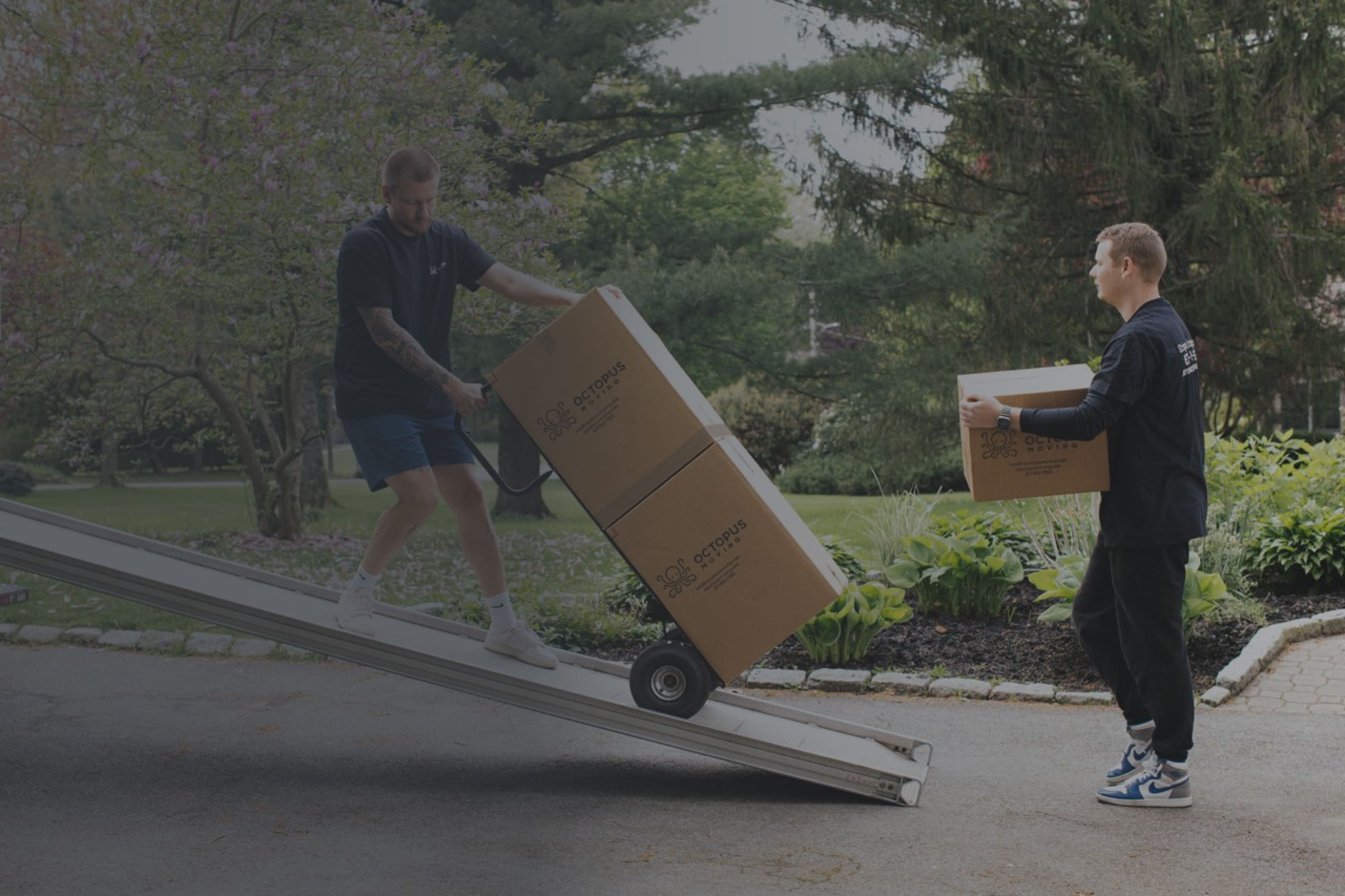 Octopus Moving Company team packing boxes for local and long-distance moving services in Raleigh, NC.