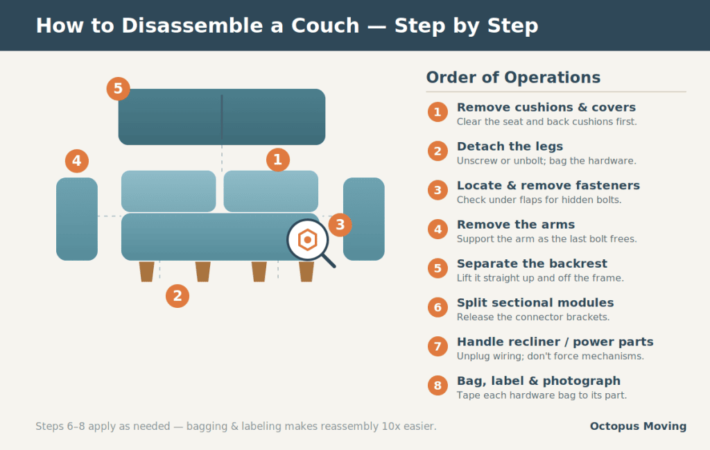 couch disassembly diagram
