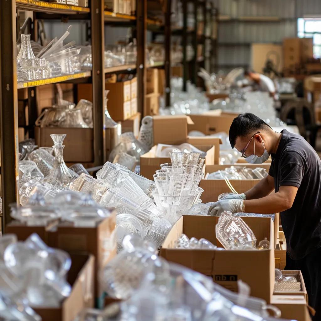 Professional packers wrapping fragile items with care and expertise