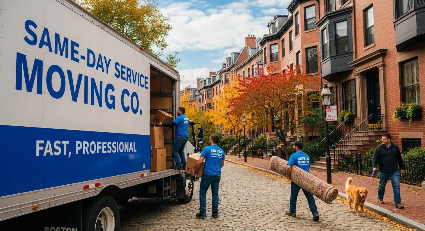 Moving truck in Boston on a same-day job — fast, professional service